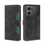For OPPO K10 5G Skin Feel Magnetic Buckle Leather Phone Case(Black)