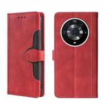 For Honor Magic3 Pro Skin Feel Magnetic Buckle Leather Phone Case(Red)