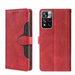 For Xiaomi Redmi Note 11 Pro 5G / Pro Plus 5G Skin Feel Magnetic Buckle Leather Phone Case(Red)