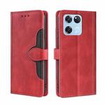For OnePlus Ace Racing Skin Feel Magnetic Buckle Leather Phone Case(Red)