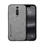 For Xiaomi Redmi K20 Skin Feel Magnetic Leather Back Phone Case(Light Grey)