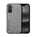 For Xiaomi Redmi K50 Gaming Skin Feel Magnetic Leather Back Phone Case(Light Grey)