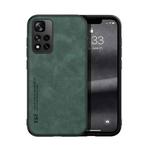 For Xiaomi Redmi Note 11 Pro 5G Skin Feel Magnetic Leather Back Phone Case(Green)