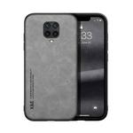 For Xiaomi Redmi Note 9 Pro Max Skin Feel Magnetic Leather Back Phone Case(Light Grey)