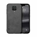 For Xiaomi Redmi Note 9 Pro Max Skin Feel Magnetic Leather Back Phone Case(Dark Grey)