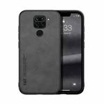 For Xiaomi Redmi Note 9 Foreign Skin Feel Magnetic Leather Back Phone Case(Dark Grey)