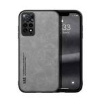 For Xiaomi Redmi Note 11 Pro Foreign Skin Feel Magnetic Leather Back Phone Case(Light Grey)