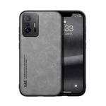 For Xiaomi 11T Skin Feel Magnetic Leather Back Phone Case(Light Grey)