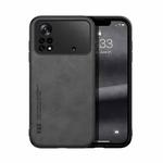 For Xiaomi Poco X4 Pro 5G Skin Feel Magnetic Leather Back Phone Case(Dark Grey)