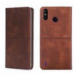For Infinix Smart 4 X653 Cow Texture Magnetic Horizontal Flip Leather Phone Case(Dark Brown)