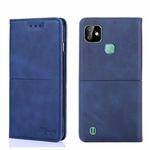 For Infinix Smart HD 2021 X612 Cow Texture Magnetic Horizontal Flip Leather Phone Case(Blue)