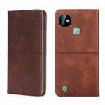 For Infinix Smart HD 2021 X612 Cow Texture Magnetic Horizontal Flip Leather Phone Case(Dark Brown)