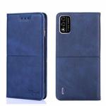 For Itel A48 Cow Texture Magnetic Horizontal Flip Leather Phone Case(Blue)