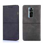For Tecno Phantom X Cow Texture Magnetic Horizontal Flip Leather Phone Case(Black)