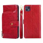 For Motorola Moto G50 5G Zipper Bag PU + TPU Horizontal Flip Leather Case(Red)