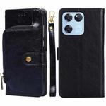 For OnePlus Ace Racing Zipper Bag PU + TPU Horizontal Flip Leather Case(Black)