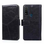 For TCL 20R 5G / Bremen / 20AX 5G Geometric Stitching Horizontal Flip Leather Phone Case(Black)