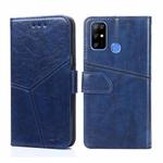 For Doogee X96 Pro Geometric Stitching Horizontal Flip Leather Phone Case(Blue)
