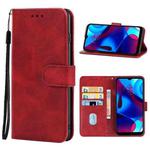 For Motorola G Pure Leather Phone Case(Red)