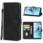 For Motorola Moto G41 Leather Phone Case(Black)