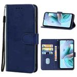 For Motorola Moto G41 Leather Phone Case(Blue)