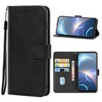 For HTC Desire 22 Pro Leather Phone Case(Black)