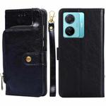 For vivo S15e 5G/T1 Snapdragon 778G Zipper Bag PU + TPU Horizontal Flip Leather Phone Case(Black)