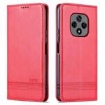 For Huawei nova 9z 5G AZNS Magnetic Calf Texture Leather Phone Case(Red)