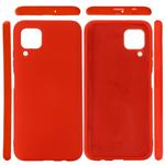 For Huawei Nova 6 SE Solid Color Liquid Silicone Dropproof Protective Case(Red)