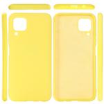 For Huawei Nova 6 SE Solid Color Liquid Silicone Dropproof Protective Case(Yellow)