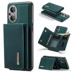 For OnePlus Nord N20 5G DG.MING M1 Series 3-Fold Multi Card Wallet + Magnetic Phone Case(Green)
