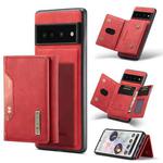 For Google Pixel 7 Pro 5G DG.MING M2 Series 3-Fold Multi Card Bag Phone Case(Red)