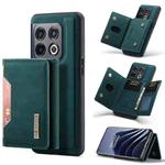 For OnePlus 10 Pro DG.MING M2 Series 3-Fold Multi Card Bag Phone Case(Green)
