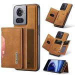 For OnePlus Ace/10R DG.MING M2 Series 3-Fold Multi Card Bag Phone Case(Brown)