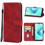 For Wiko T10 Leather Phone Case(Red)