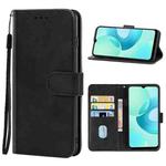 For Wiko T10 Leather Phone Case(Black)