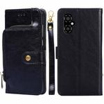 For Xiaomi Poco M4 5G Zipper Bag PU + TPU Horizontal Flip Leather Phone Case(Black)