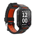 S09-C 1.69 inch Full Touch Screen Smart Watch, IP67 Waterproof Support Heart Rate & Blood Oxygen Monitoring / Multiple Sports Modes(Orange)