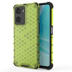 For OPPO A57 4G Global Honeycomb Phone Case(Green)