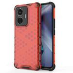 For vivo T1 44W Honeycomb Phone Case(Red)