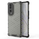 For Honor 70 5G Honeycomb Phone Case(Black)