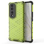 For Honor 70 Pro 5G Honeycomb Phone Case(Green)