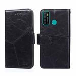 For Infinix Hot 9 / Note 7 Lite X655C Geometric Stitching Horizontal Flip Leather Phone Case(Black)