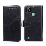 For Infinix Smart HD 2021 X612 Geometric Stitching Horizontal Flip Leather Phone Case(Black)