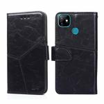 For IItel Vision 1 Geometric Stitching Horizontal Flip Leather Phone Case(Black)