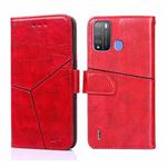 For Itel Vision 1 Pro Geometric Stitching Horizontal Flip Leather Phone Case(Red)