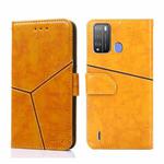 For Itel Vision 1 Pro Geometric Stitching Horizontal Flip Leather Phone Case(Yellow)