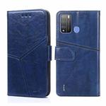 For Itel Vision 1 Pro Geometric Stitching Horizontal Flip Leather Phone Case(Blue)