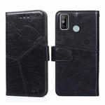 For Tecno Spark 6 GO Geometric Stitching Horizontal Flip Leather Phone Case(Black)