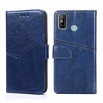 For Tecno Spark 6 GO Geometric Stitching Horizontal Flip Leather Phone Case(Blue)